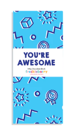 Freckleberry - Premium Belgian Chocolate Block - You're Awesome image 0