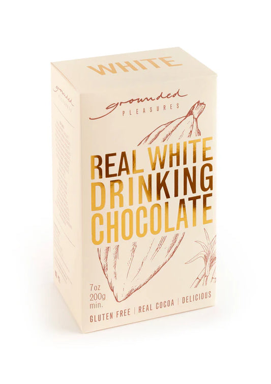 Real White Drinking Chocolate 200g- Grounded Pleasures image 0