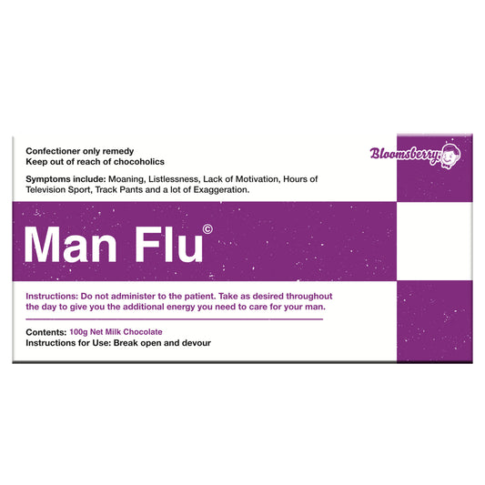 Bloomsberry - 100g Milk Chocolate Bar - Man Flu