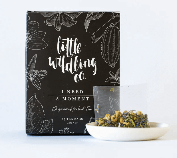 I NEED A MOMENT 40G- TEA BAGS - 15PK- LITTLE WILDLING CO image 0