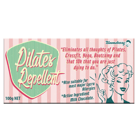 Bloomsberry - 100g Milk Chocolate Bar - Pilates Repellent