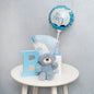 Mr Snuggles Plush Teddy Bear Stone Blue (15cmST)