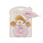 Koch & Co - Starbright Teddy Bear Ring Rattle Pink (16cm)