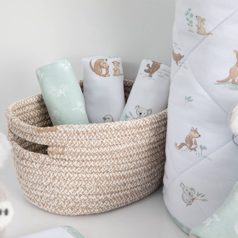 Living Textiles - 3 Pack Organic Wash Cloths - Australiana