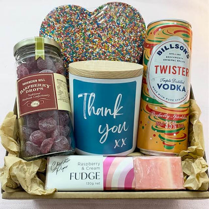 'Thank you' - Tumbler Candle Label - Green image 2
