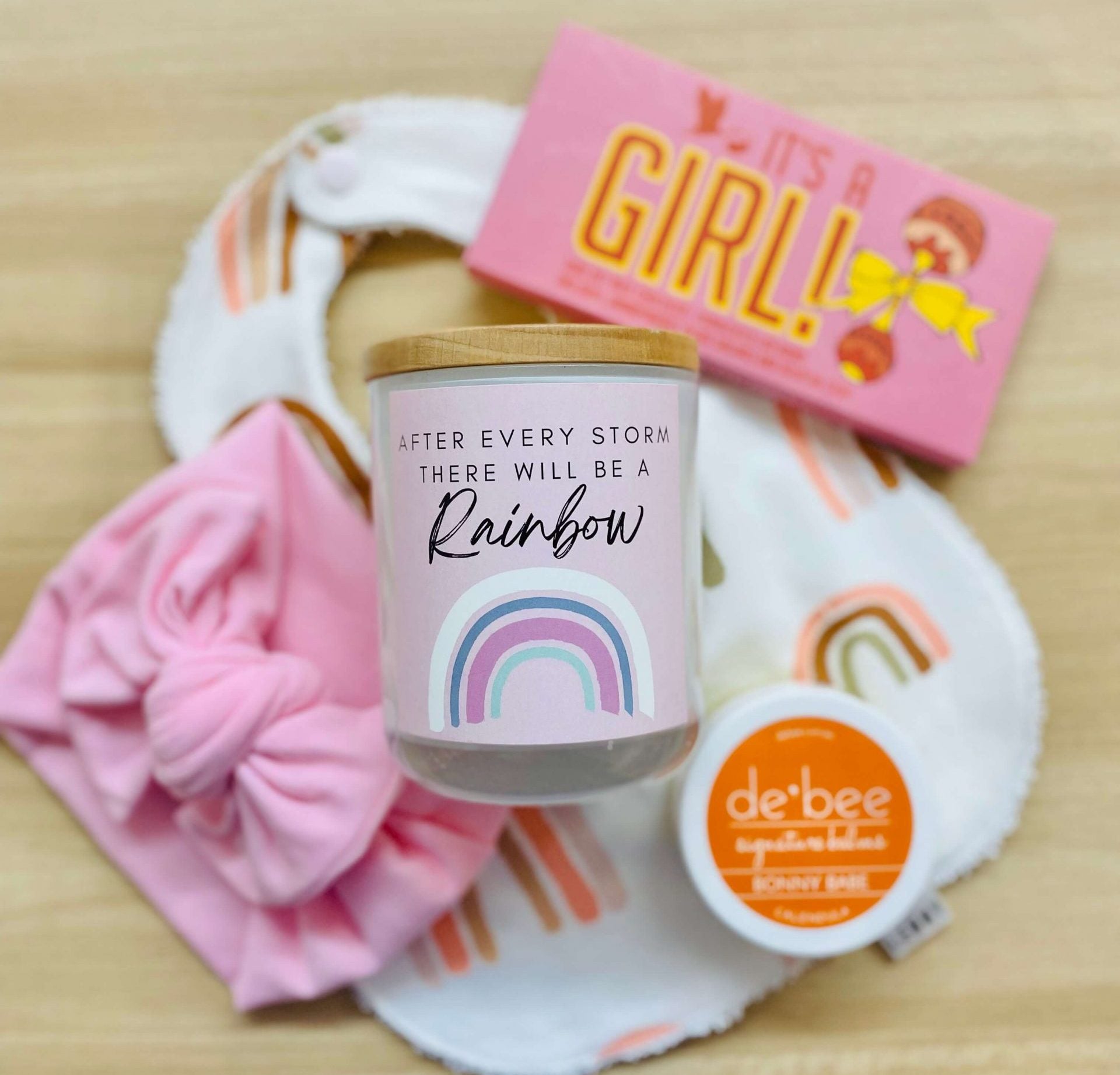 After every storm, there will be a Rainbow' - Tumbler Candle Label image 1