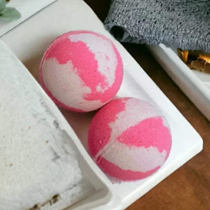Pink Apple & Vanilla -  Bath Bomb image 0