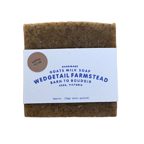 Wedgetail Farm - Goats milk soap - Coffee scrub image 0