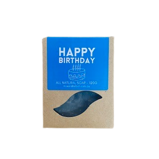 Happy Birthday (Blue) - Handcrafted Soap image 0