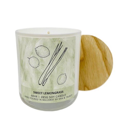 "Sweet Lemongrass" -  Glass Tumbler Candle - 48hr image 0