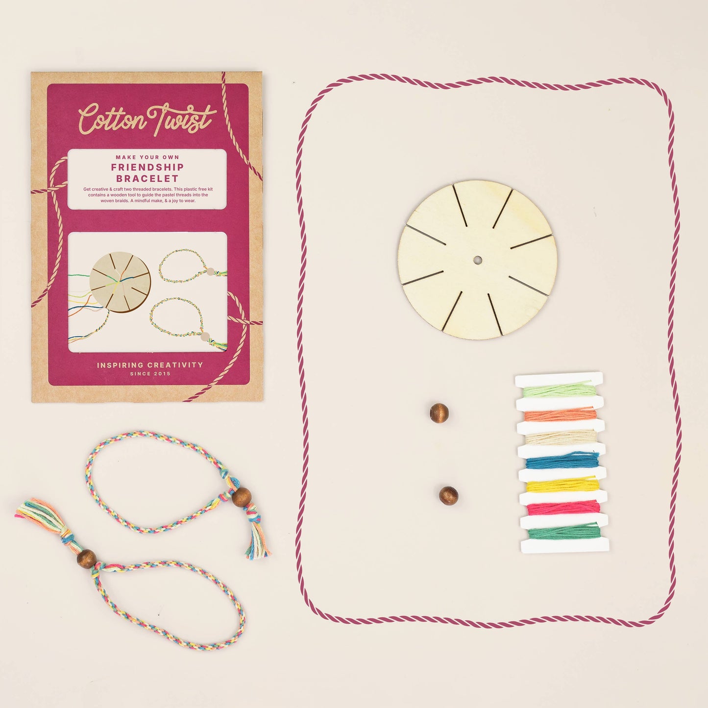 Cotton Twist - Make Your Own Friendship Bracelet Kit