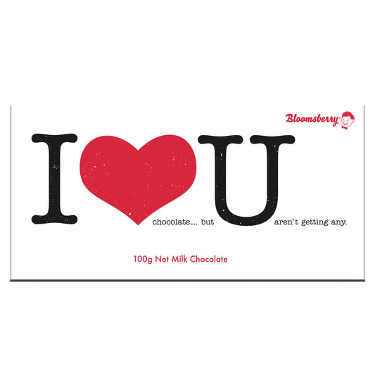 I love you - 100g Bloomsberry Milk Chocolate Bar image 0