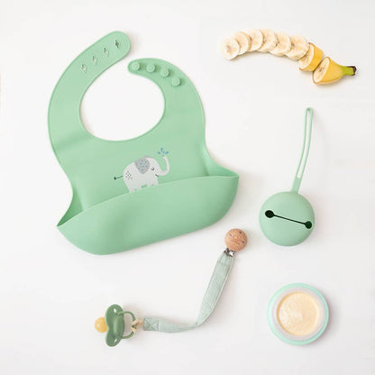 Living Textiles - Silicone Pacifier Case - Seafoam Green