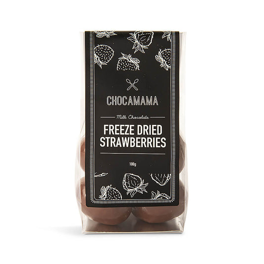 Chocamama - Milk Freeze Dried Strawberries Stand Up Bag 100g image 0