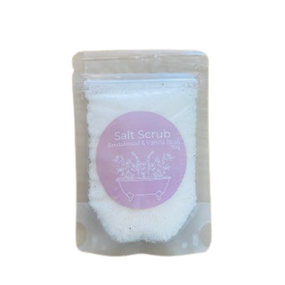 SANDALWOOD & VANILLA SALT SCRUB - 70G image 0