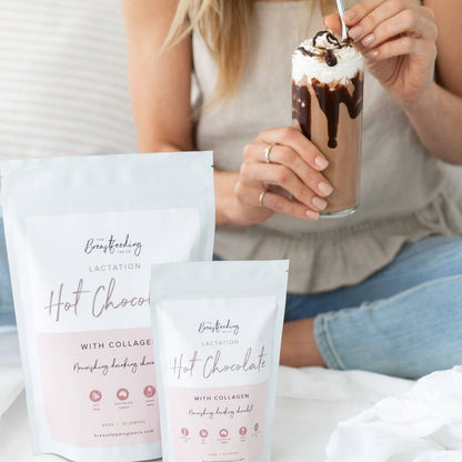 The Breastfeeding Tea Co - Lactation Hot Chocolate with Collagen: Small 230g | 10 Serves