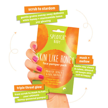 Splotch - Manuka Honey & Niacinamide Skin Like Honey..Face Pamper Pack
