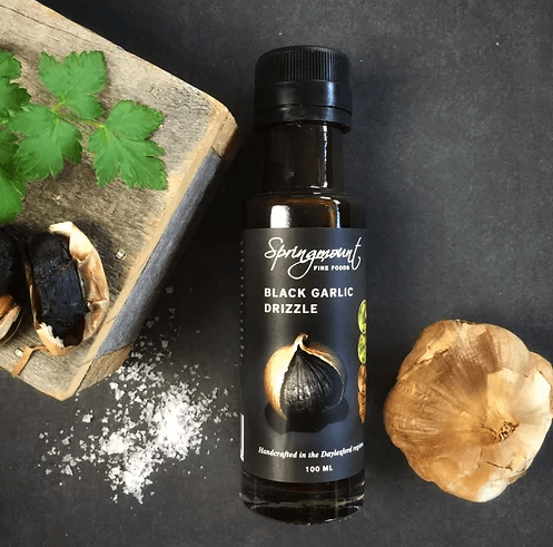 Black Garlic Oil Drizzle 100ml - Springmount Fine Foods image 0