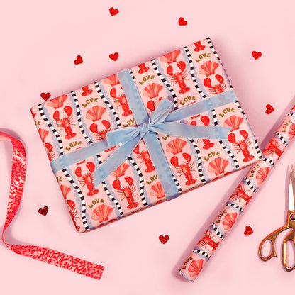 Eleanor Bowmer - Gift Wrap - Lobster Love