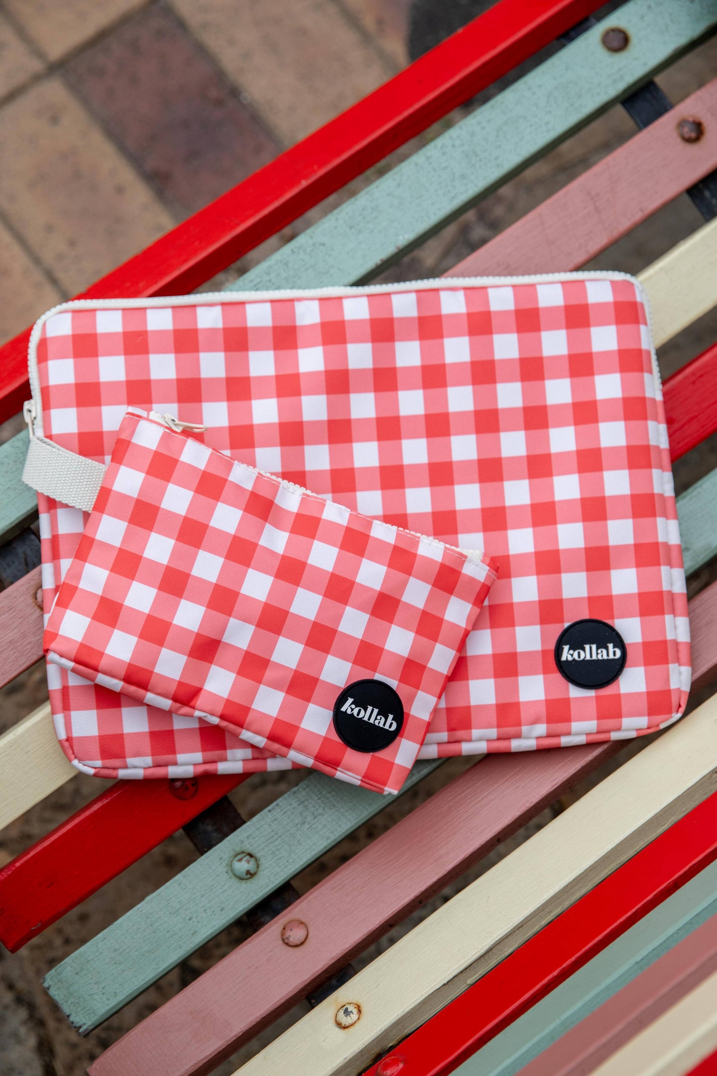Kollab - Mini Pouch Red Check