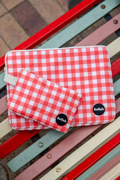 Kollab - Mini Pouch Red Check