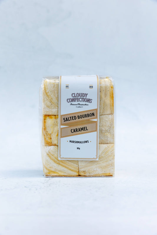 Cloudy Confections - Salted Bourbon Caramel Marshmallows
