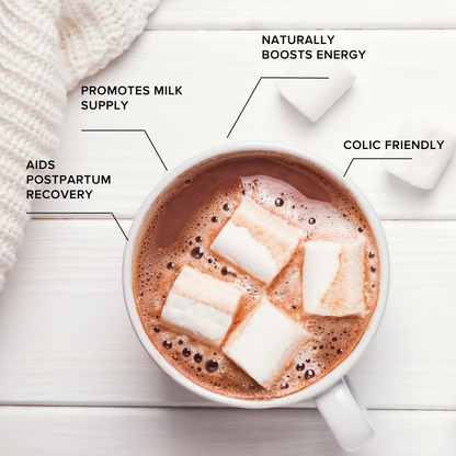 The Breastfeeding Tea Co - Lactation Hot Chocolate with Collagen: Small 230g | 10 Serves