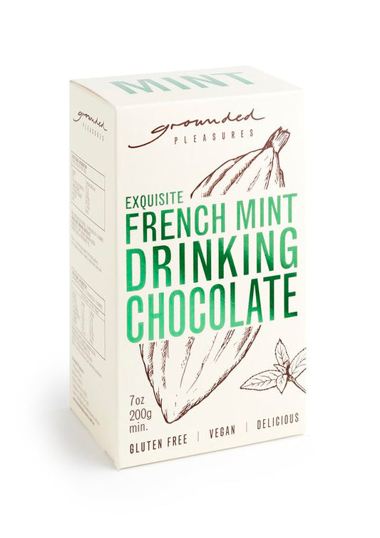 French Mint Drinking Chocolate 200g- Grounded Pleasures image 0