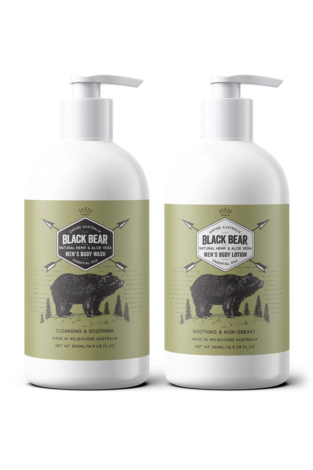 Empire Aus - Black Bear - Mens body care set