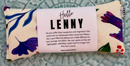 Hello Lenny - Eye Pillow - White Flowers