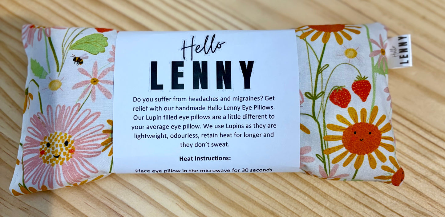 Hello Lenny - Eye Pillow - Happy Flowers
