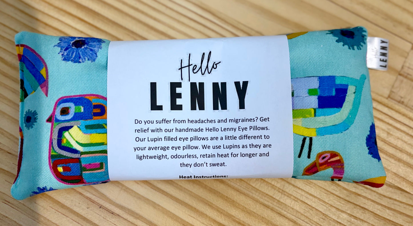 Hello Lenny - Eye Pillow - Blue Bird