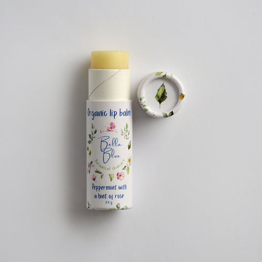Bella Blue - Lip Balm Peppermint & Rose tube