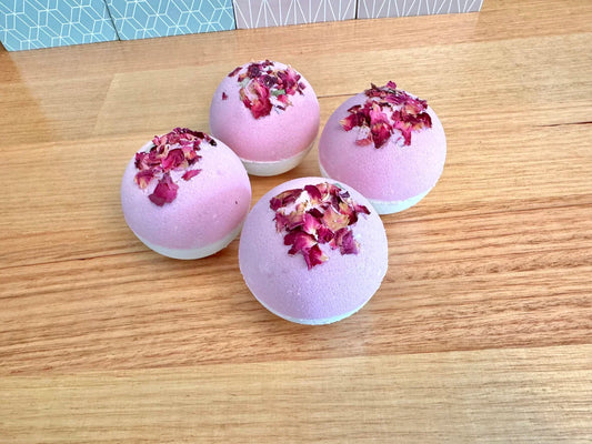 Suave Soap - Handmade Rose Geranium Goat Milk Bath Bomb