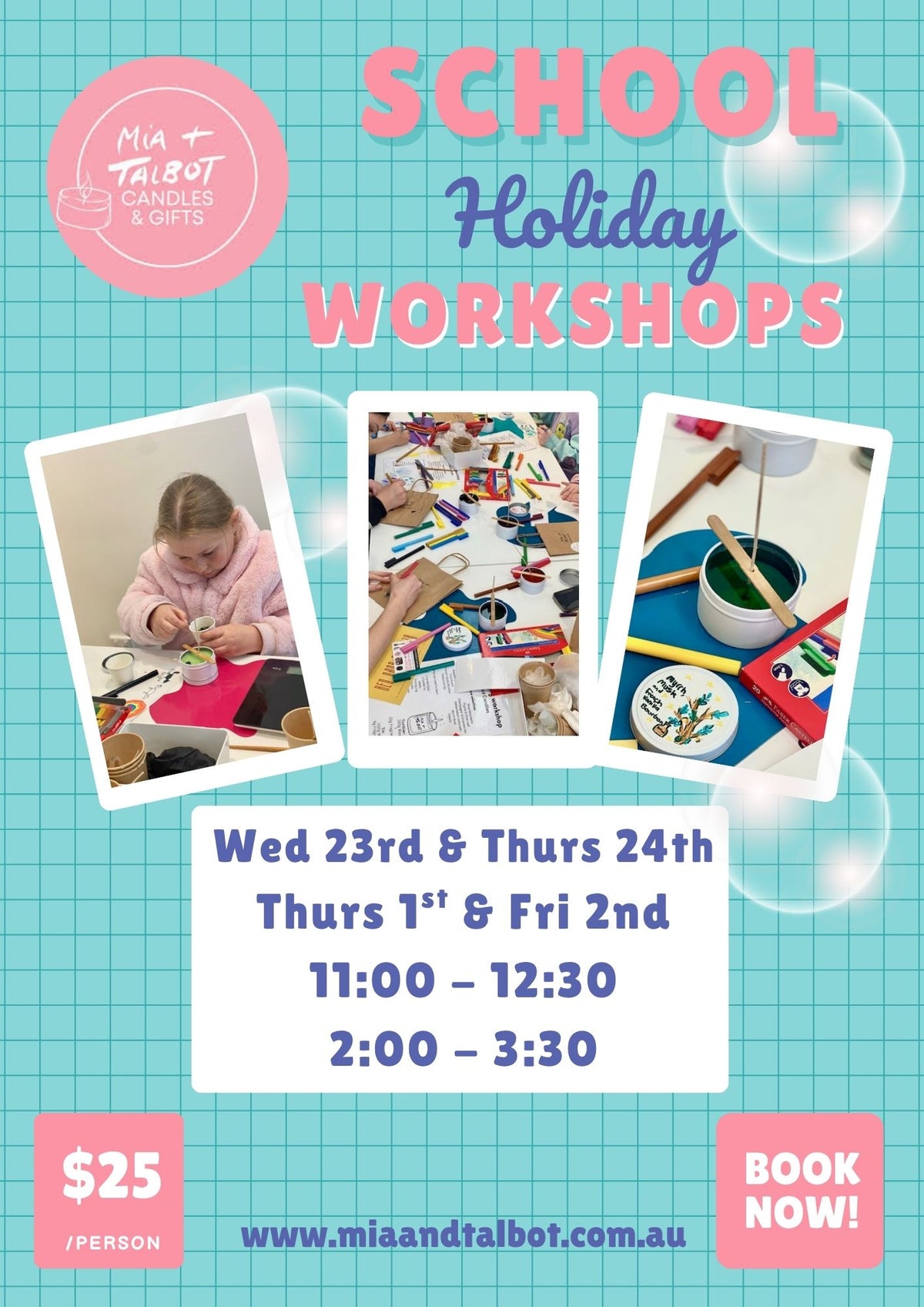 Candle Making Workshop - Friday 2nd 11.00 - 12.30
