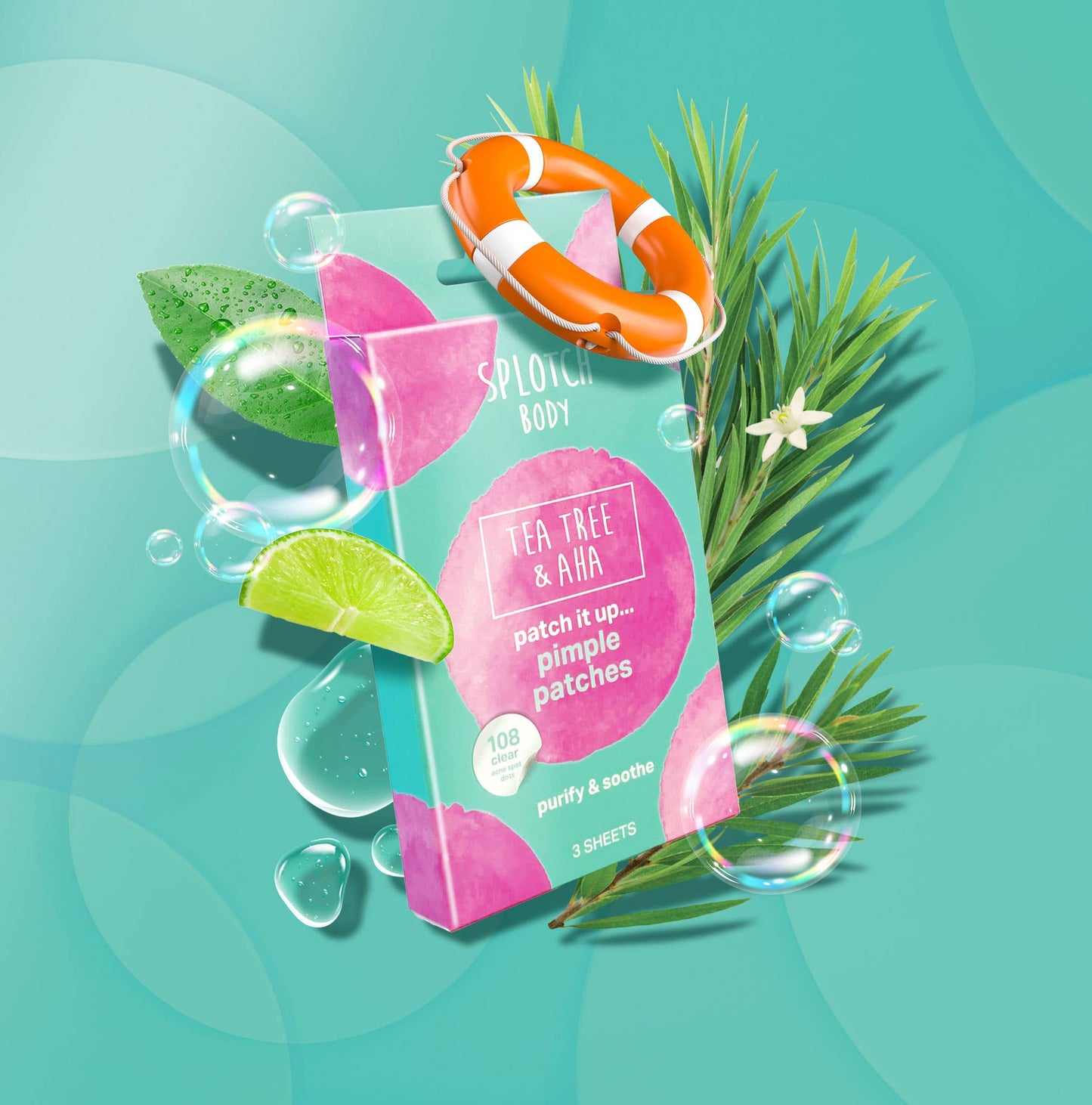 Splotch - Lilly Pilly, Tea Tree & AHA Patch It Up...Pimple Patches