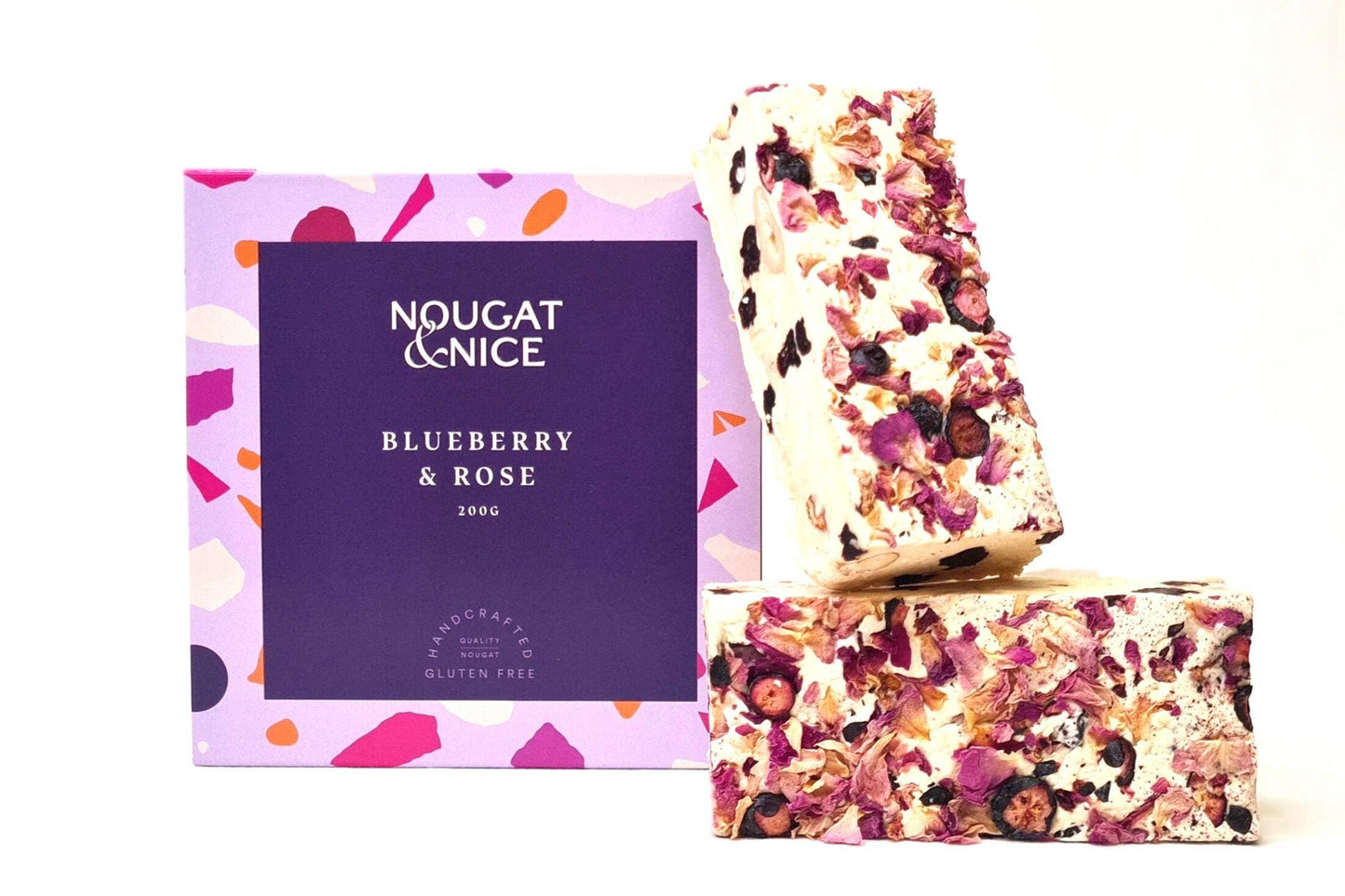 Nougat & Nice - Blueberry & Rose Nougat | 200g Box