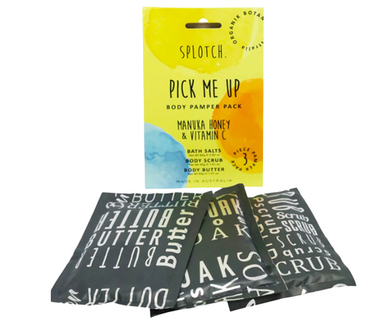 SPLOTCH MANUKA HONEY & VITAMIN C PICK ME UP BODY PAMPER PACK image 0