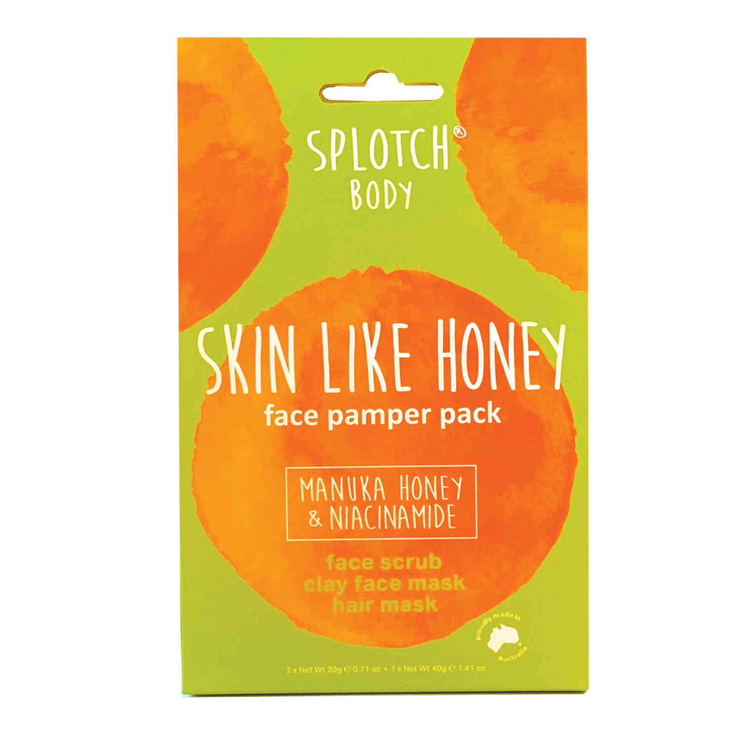 Splotch - Manuka Honey & Niacinamide Skin Like Honey..Face Pamper Pack