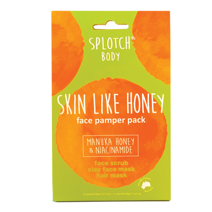 Splotch - Manuka Honey & Niacinamide Skin Like Honey..Face Pamper Pack