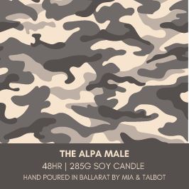 "The Alpha Male" -  Glass Tumbler Candle - 48hr