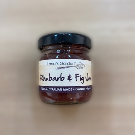 Lana's Garden - Rhubarb & Fig Jam 40g image 0