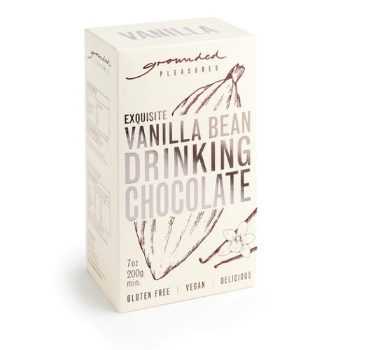 Vanilla Bean Drinking Chocolate 200g - Grounded Pleasures image 0