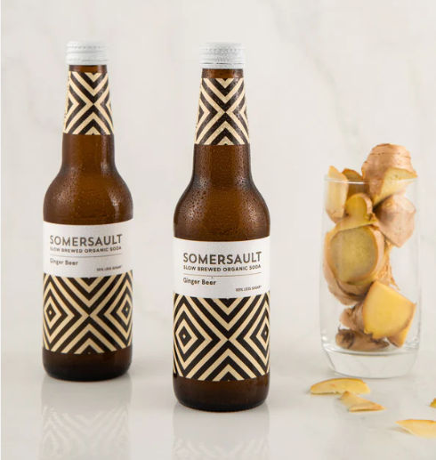 SOMERSAULT GINGER BEER - slow brewed organic soda image 0