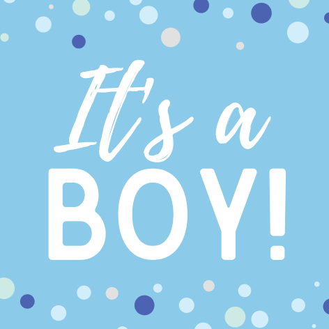 It's a Boy! - Tumbler Candle Label image 0