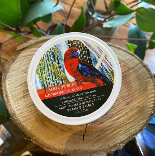Saltbush Kitchen Candle Collab - Australian Backyard - Tin image