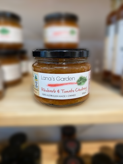 Lana's Garden- Rhubarb & tomato chutney 300g image 0