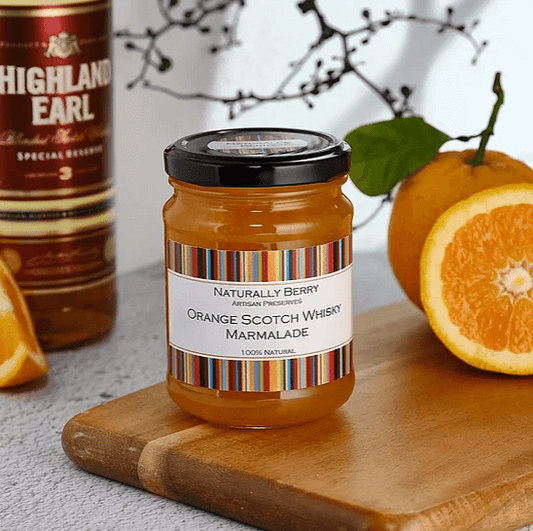 Blood Orange Scotch Whisky Marmalade 250g- Naturally Berry image 0