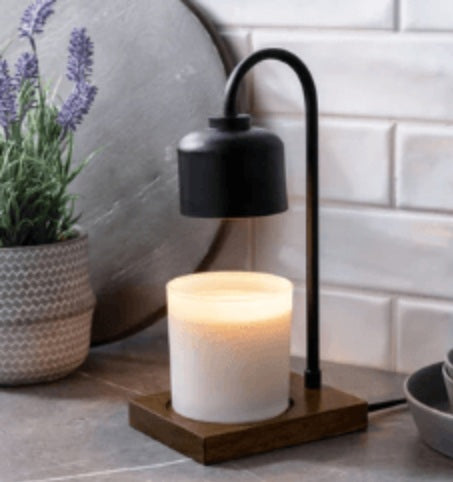 Black & Wood Arched Lamp- Candle Warmers Australia image 0