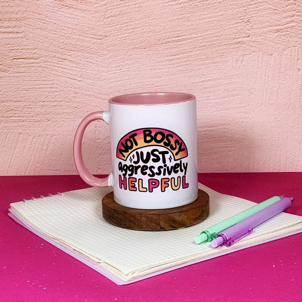 Mittens & Moods - Not Bossy, Just Aggressively Helpful - Ceramic Mug